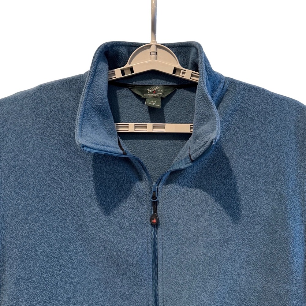 Woolrich Mens 2XL Gilet Fleece Vest Blue Full Zip Outdoor‎ Casual